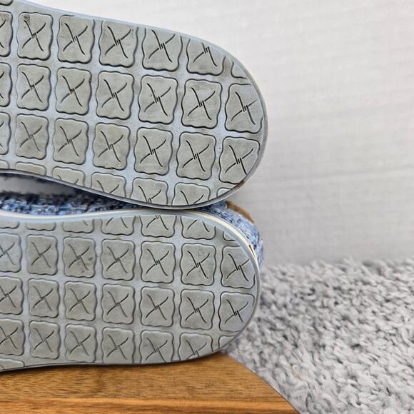 Twisted X Womens 9.5M Kicks Blue White Plaid ecoTweed Casual Loafer Sneaker - Picture 10 of 12